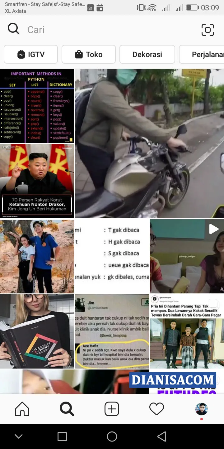 1 Explore Pencarian Instagram