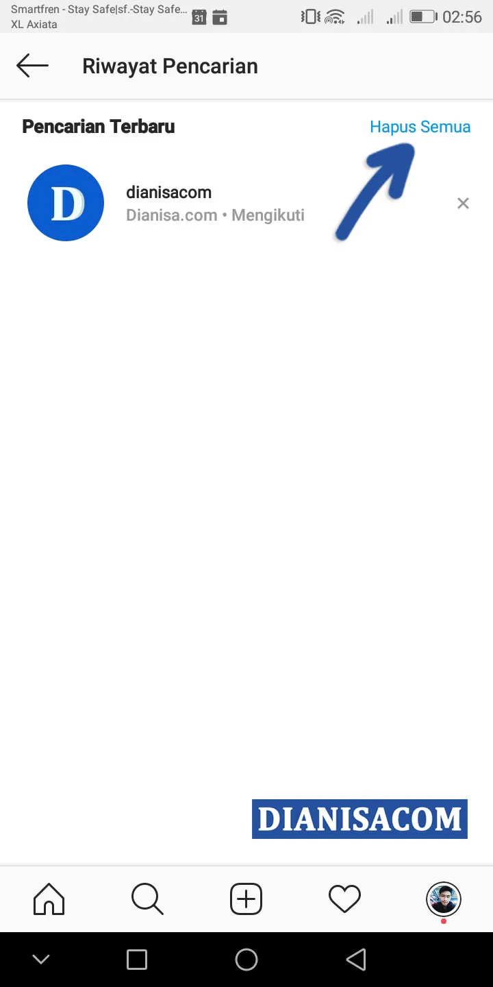 4 Hapus Riwayat Pencarian Instagram