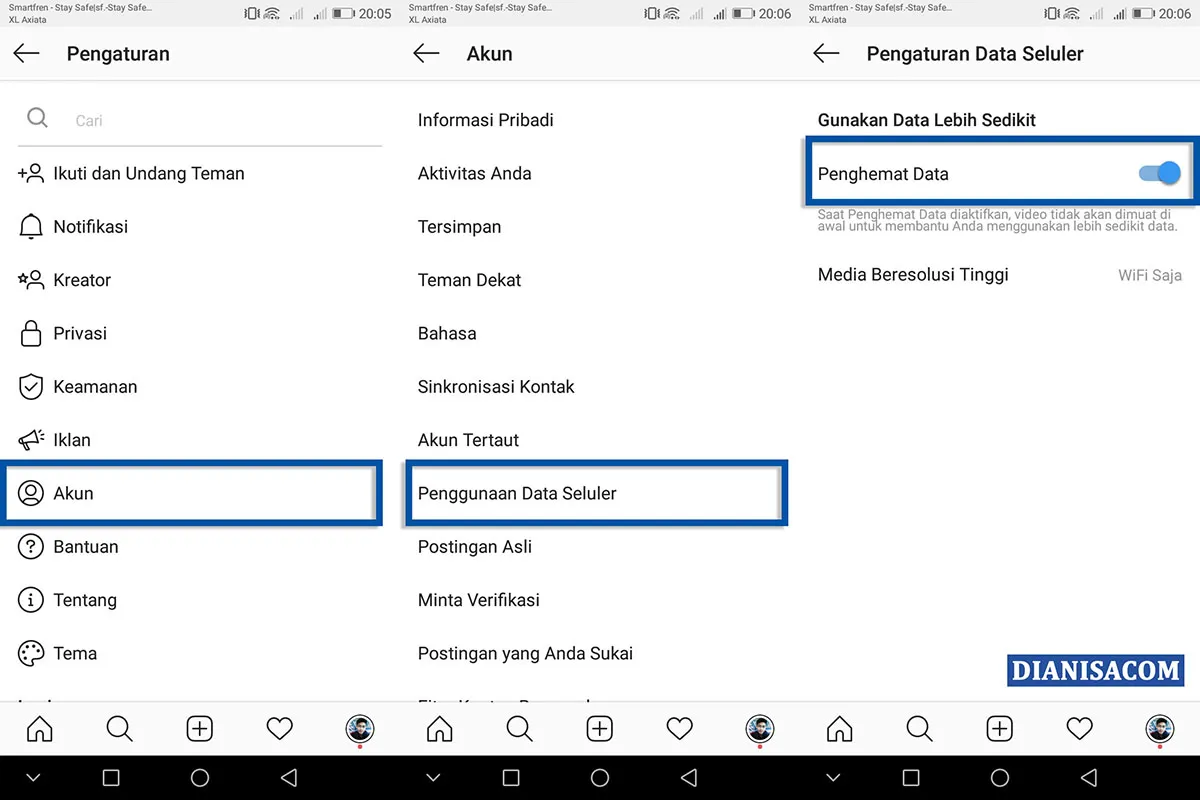 Hemat Data Internet Instagram