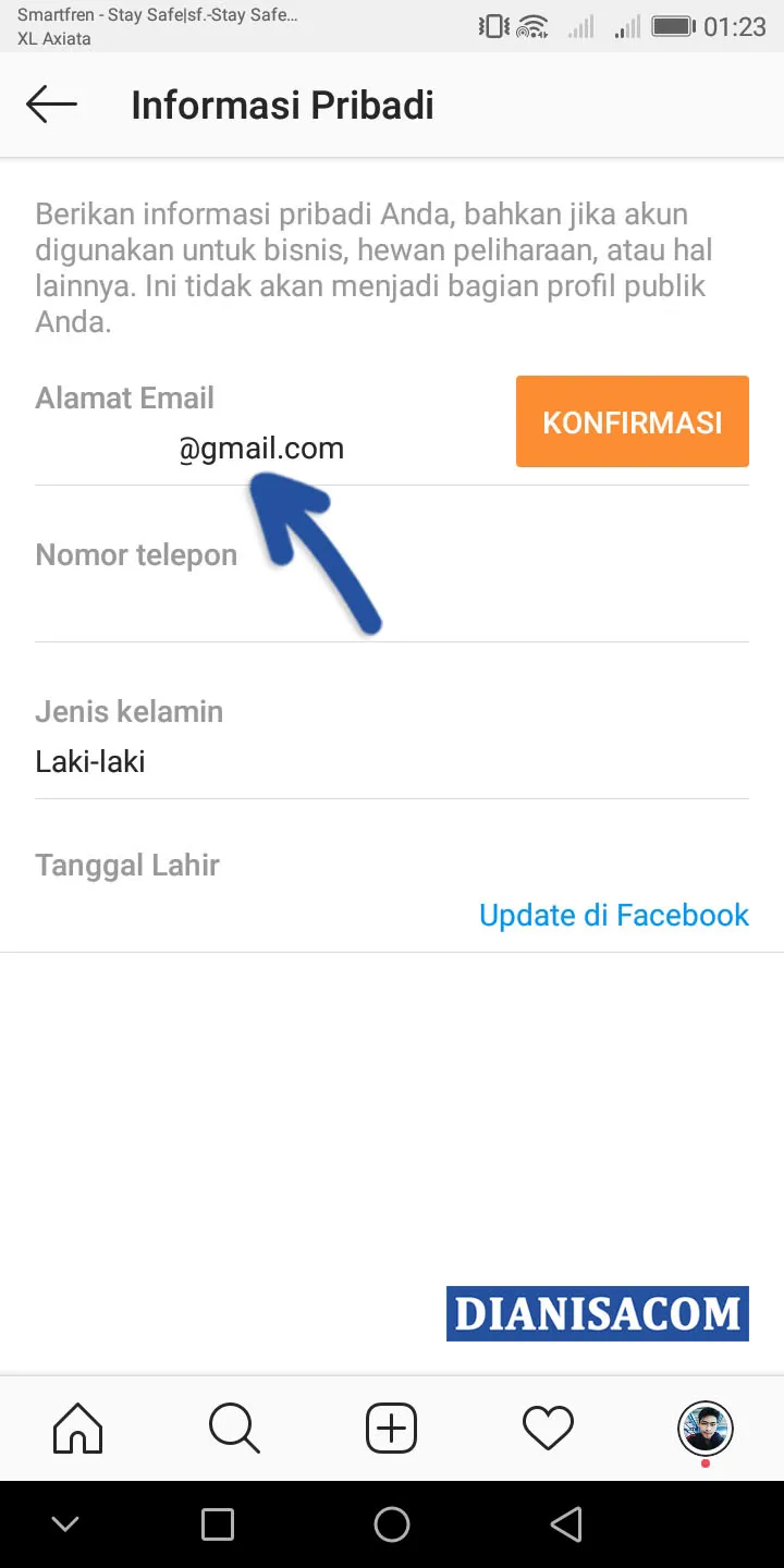 3 Ganti Email Instagram