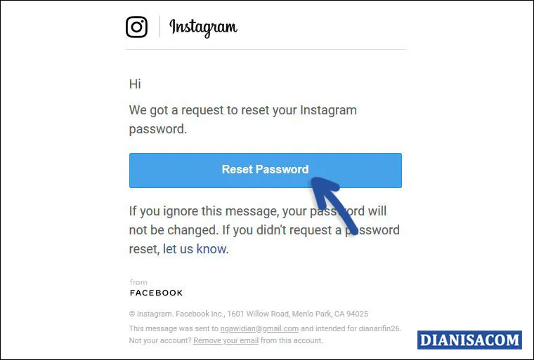 3 Verifikasi Email Instagram