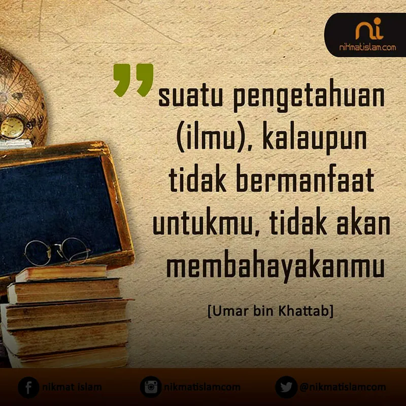 Kutipan Umar Bin Khattab Tentang Ilmu
