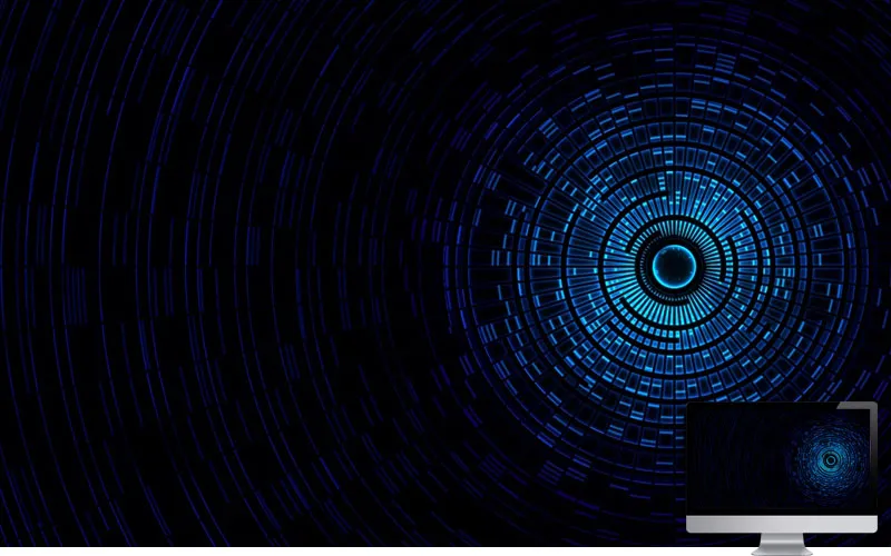 #13. Abstraction Passage Light Black Blue