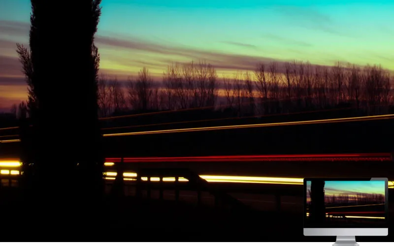 #21. Tree Silhouette Night Wallpaper