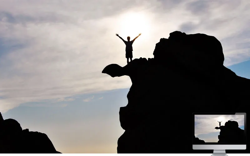 #29. Rock Silhouette Freedom Wallpaper