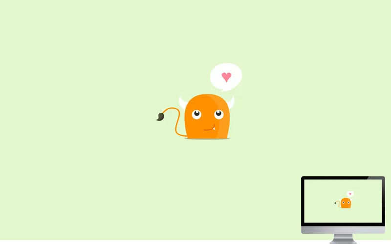 #3 Wallpaper Minimalis Cute Demon