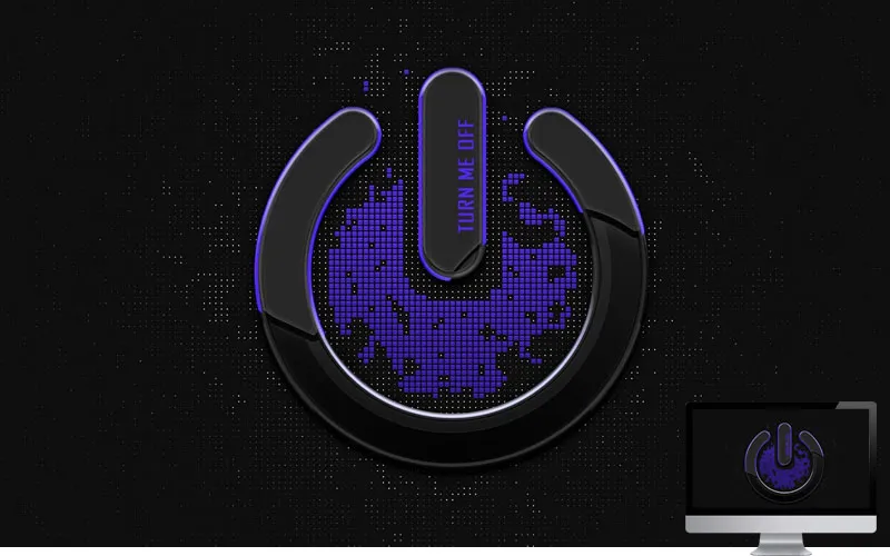 #8. Computer Light Neon Surface