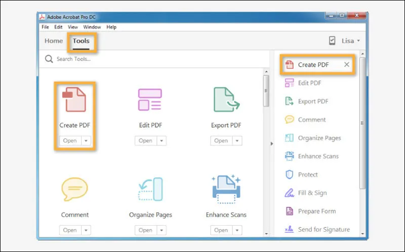 Membuat File PDF dari Excel Adobe Acrobat DC