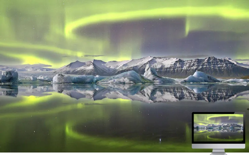 9. Amazing Aurora in Winter