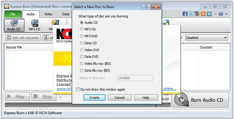 Express Burn Free CD and DVD Burner
