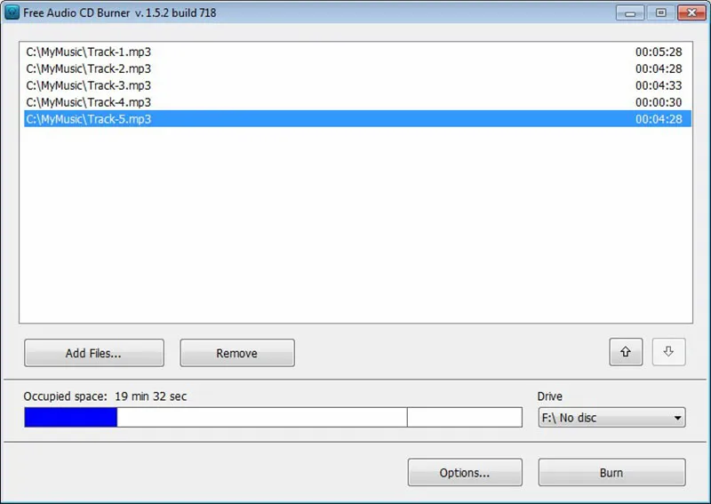 Free Audio CD Burning