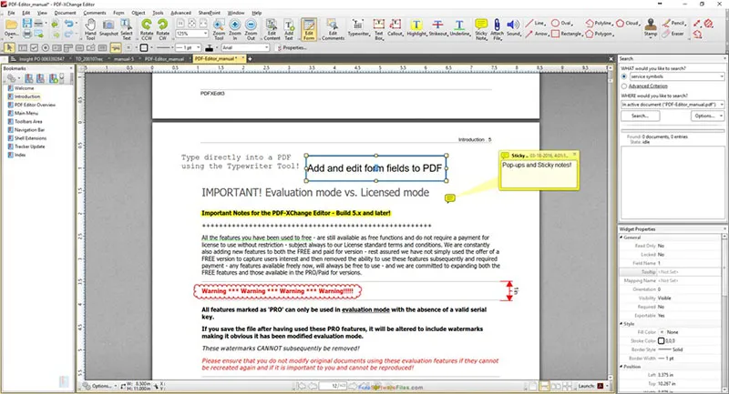 PDF Xchange Editor