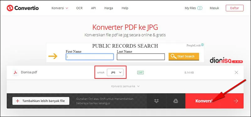 PDF ke JPG - Convertio