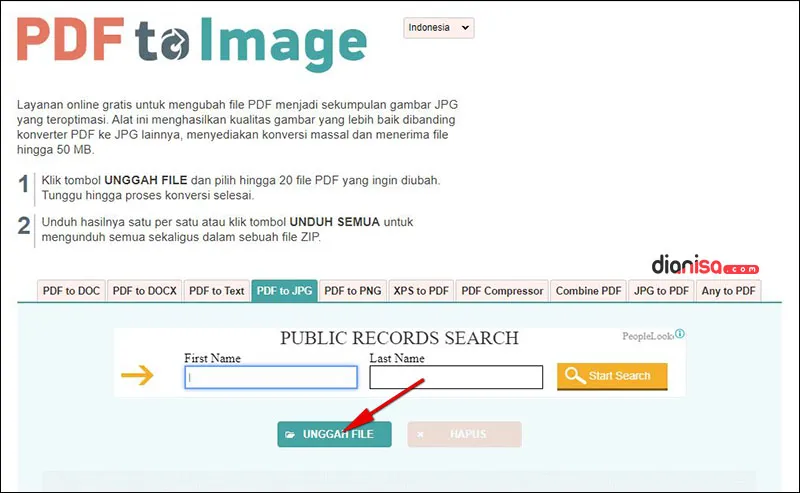 PDF ke JPG - PDFtoImage