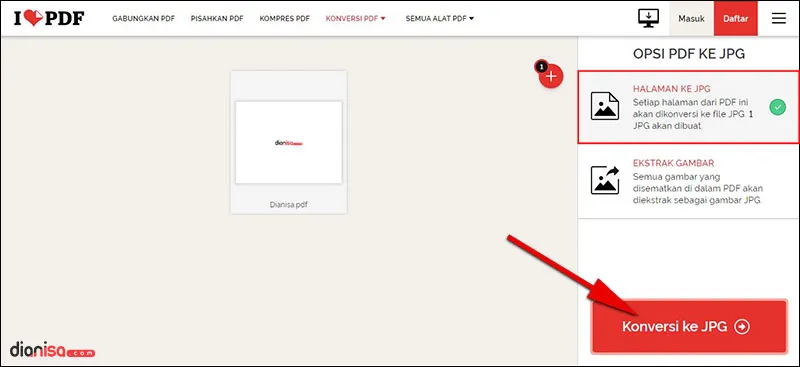 PDF ke JPG - iLovePDF