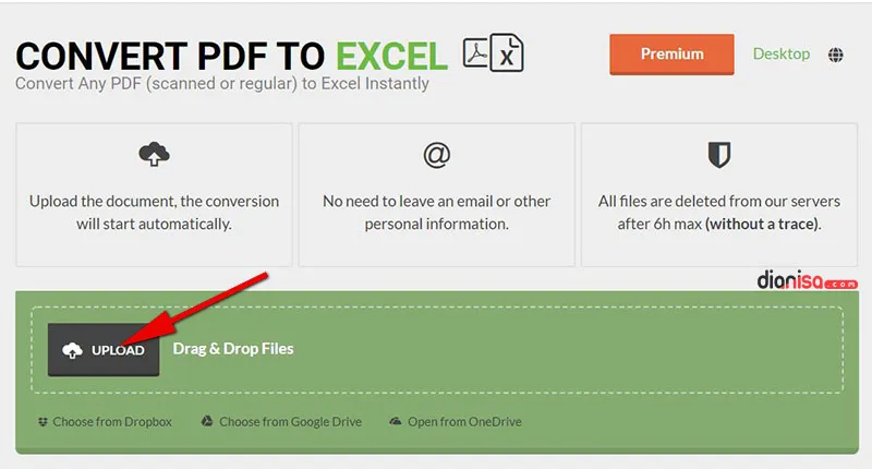 PDF to Excel