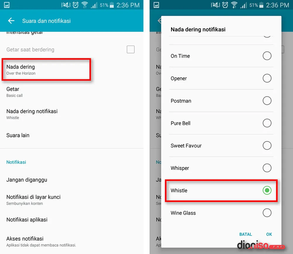 Nada Dering Notifikasi SAMSUNG