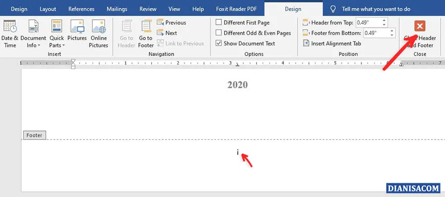 3 Mengubah Format Halaman Romawi