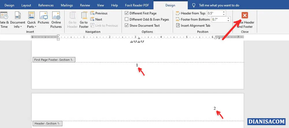 4 Tampilan Halaman dengan Posisi Berbeda