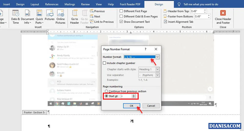 7 Mulai Otomatis Halaman Kedua