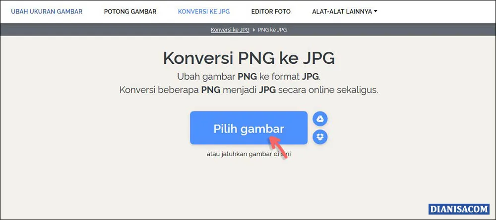 Konversi PNG ke JPG Online