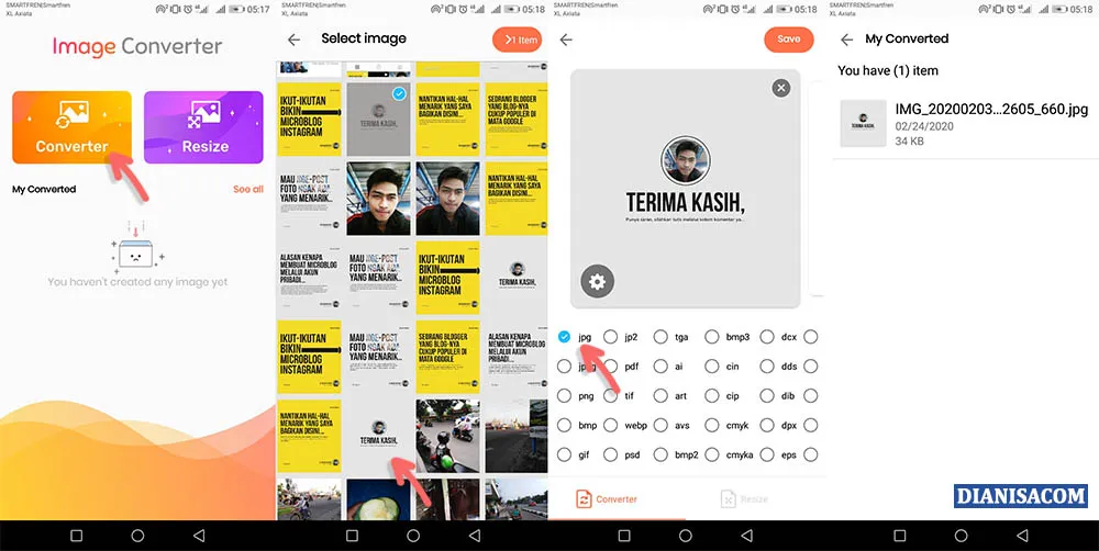 Mengubah JPG ke PDF Android