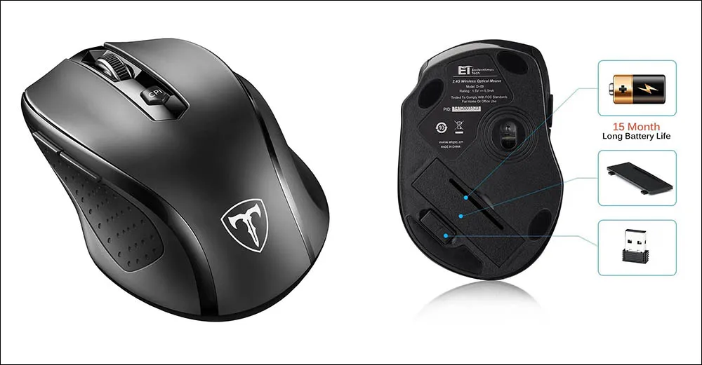 Mouse Gaming VicTsing MM057 2.4 G Wireless
