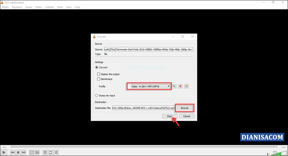 Cara Convert Video AVI ke MP4