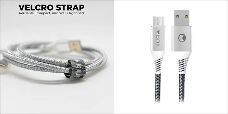 KURA Nylon Tough Silver Cable