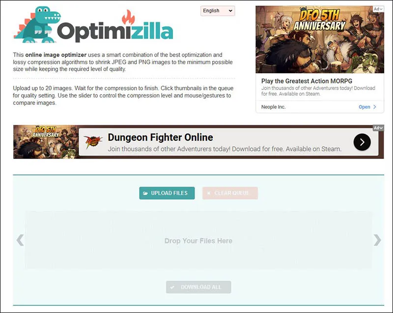 Optimizilla Image Compressor