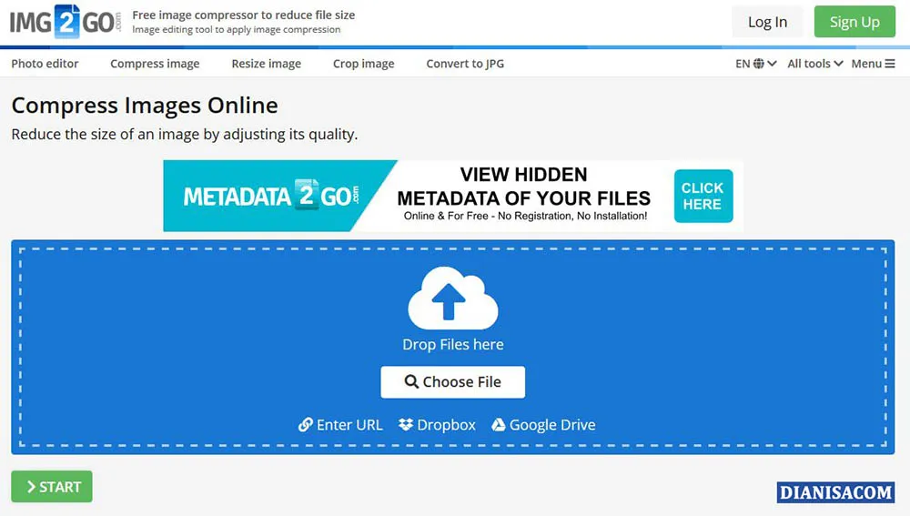 1 Mengecilkan File JPG Online