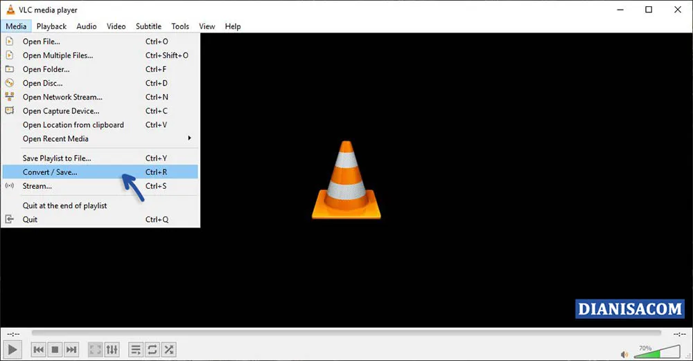 1 Mengubah MP4 ke MP3 dengan VLC