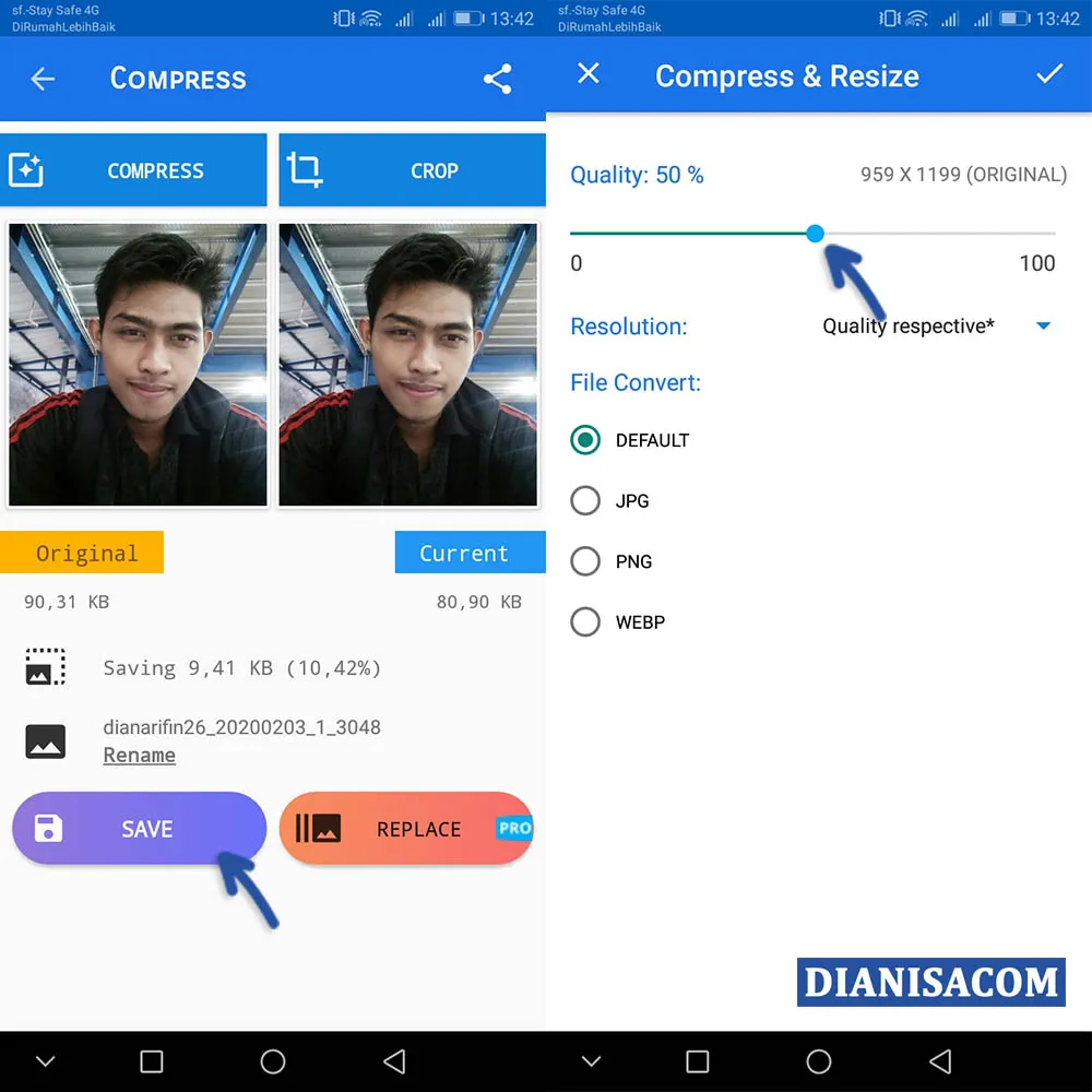 2 Kompres File JPG Android