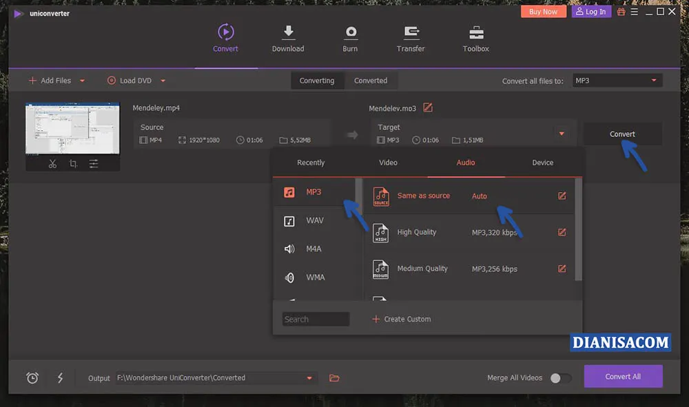 2 Konversi Video MP4 ke MP3 dengan Software
