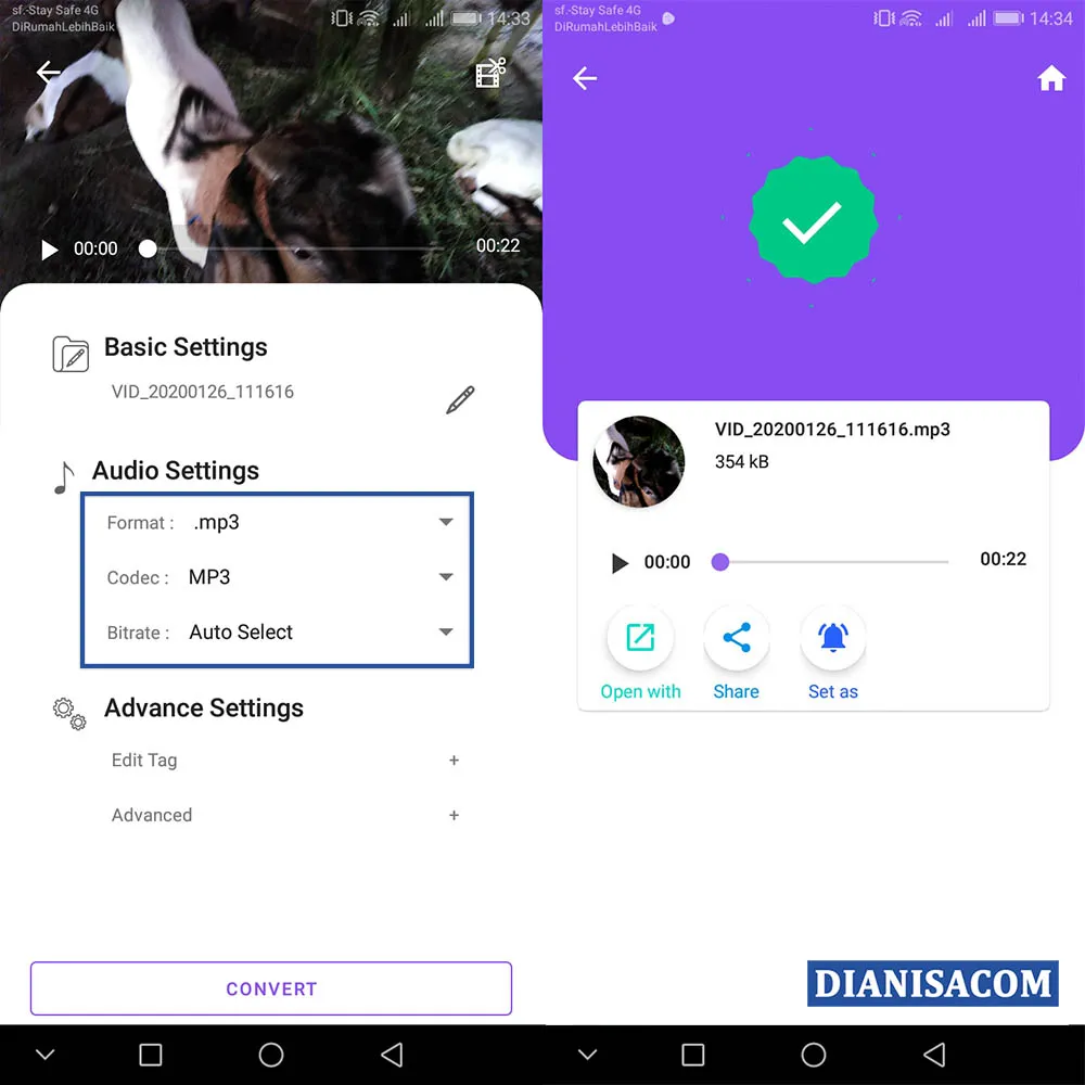 2 Mengubah Video MP4 ke MP3 di HP