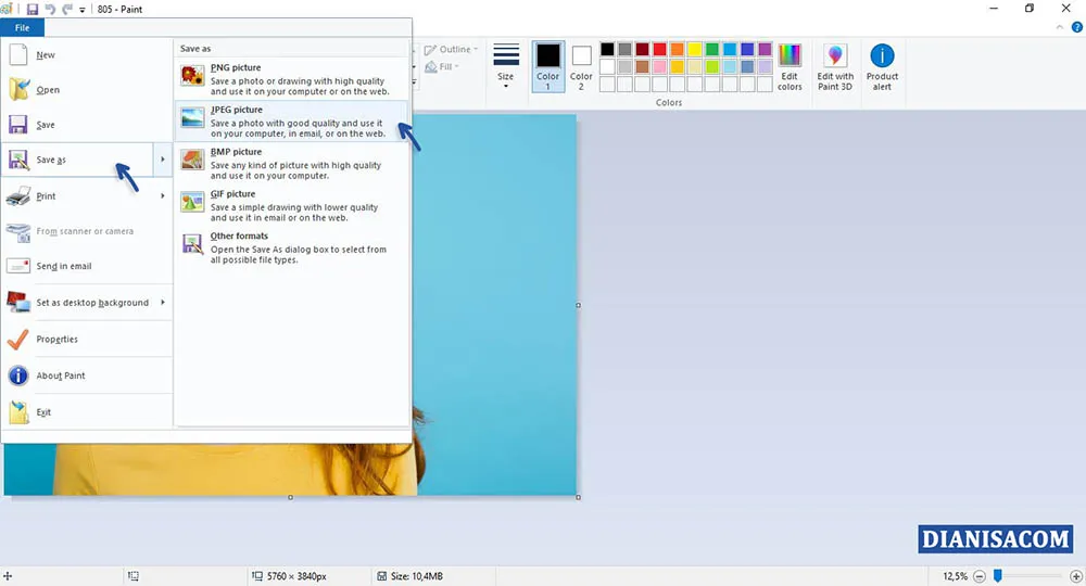 3 Mengecilkan Ukuran File Foto di Komputer