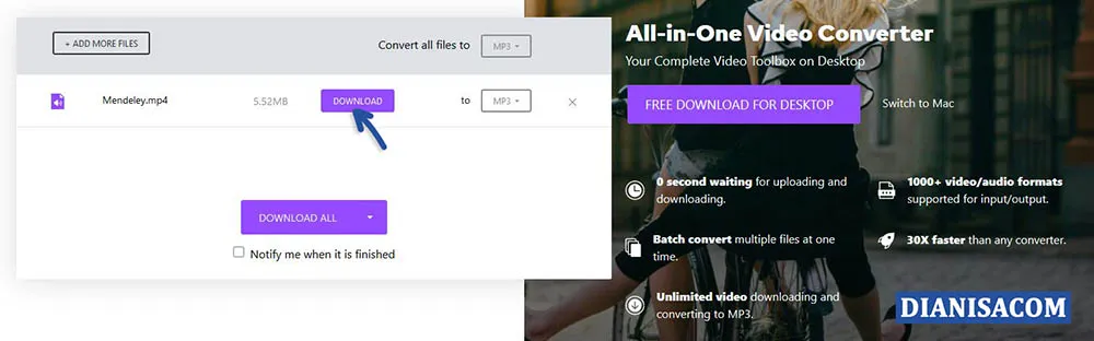 3 Ubah MP4 ke MP3 Tools Online