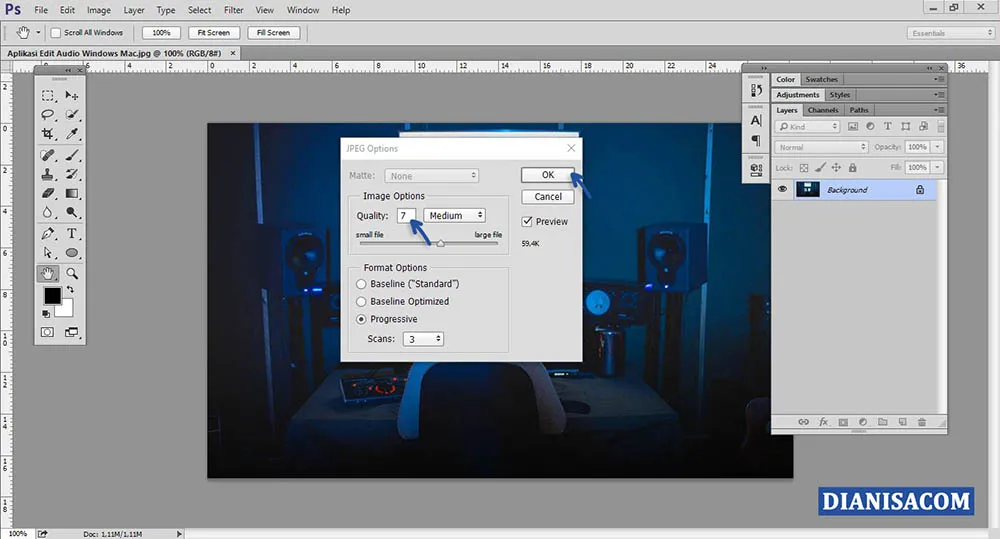 4 Kompres Foto JPG Photoshop