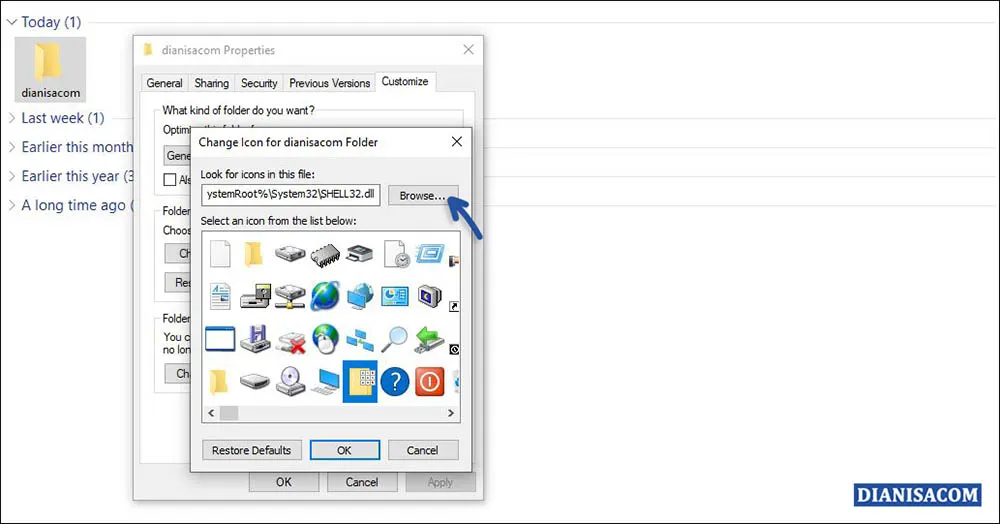 1 Mengganti Icon Folder dengan Gambar Sendiri