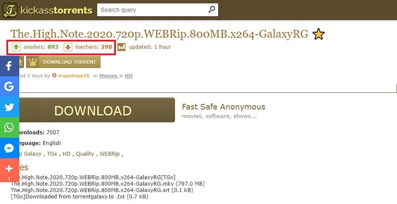 Seeders dan Leechers