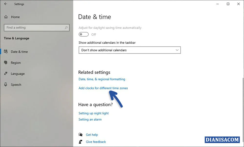 1 Menambahkan Tanggal dan Waktu Windows 10