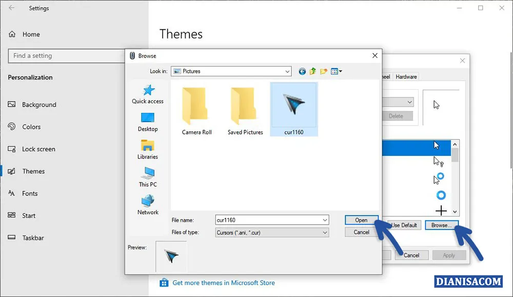 1 Mengganti Kursor Windows 10 Sendiri