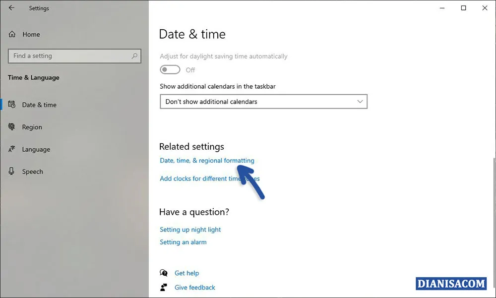 1 Mengubah Format Tanggal dan Waktu Windows 10