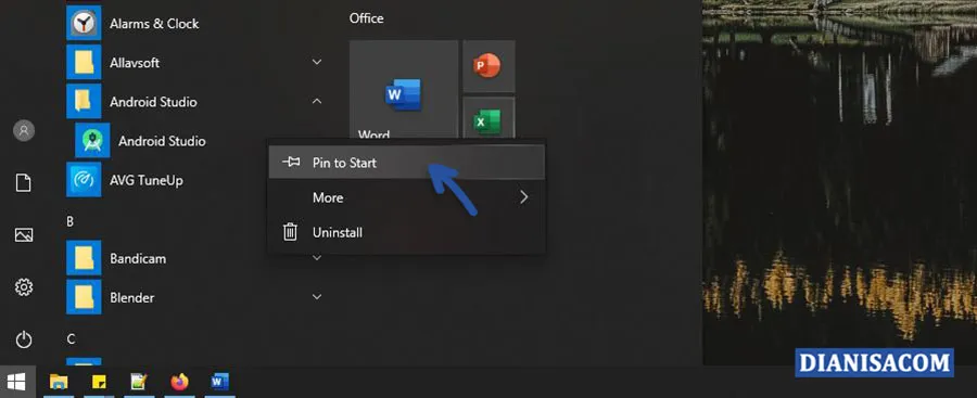 1 Pin to Start Windows