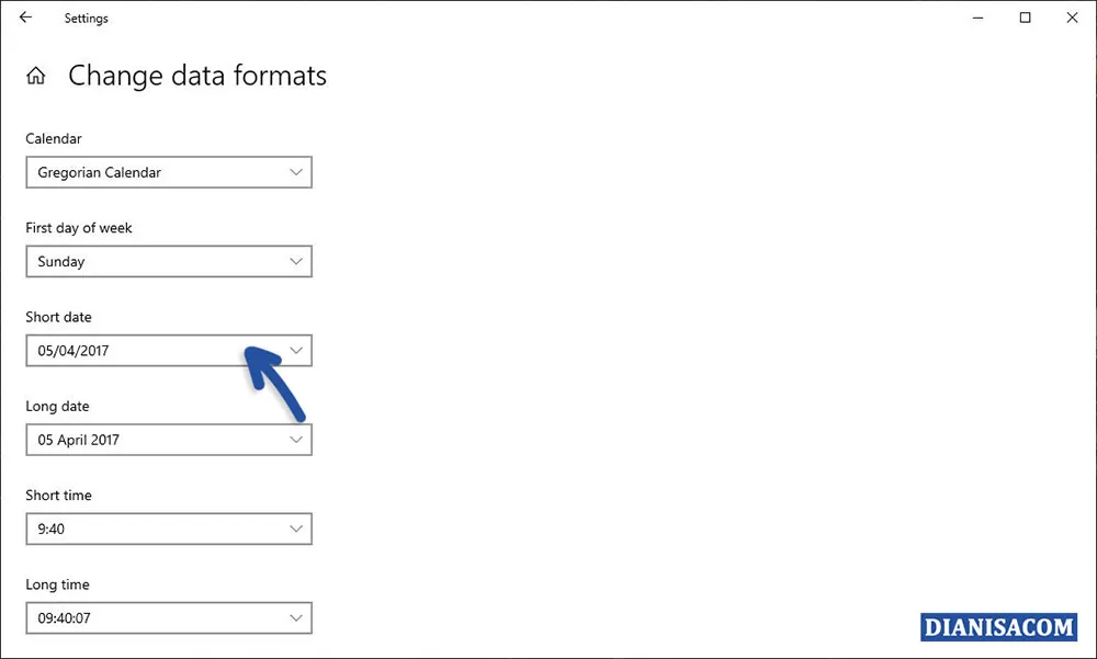 3 Mengganti Format Tanggal dan Waktu Windows 10