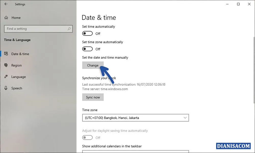 3 Mengubah Tanggal dan Jam Windows 10