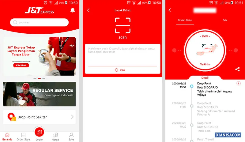 Cek Resi Aplikasi J&T
