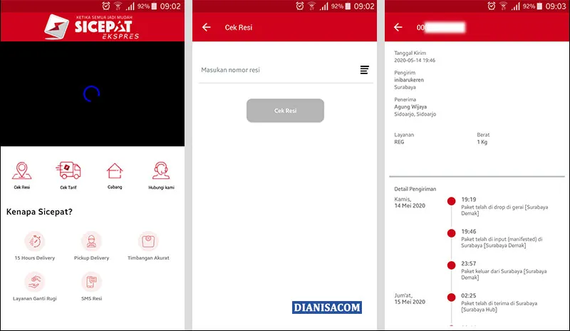 Cek Resi Aplikasi SiCepat