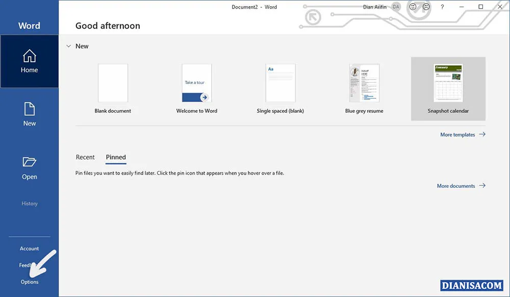 1 Fitur Options Microsoft Word