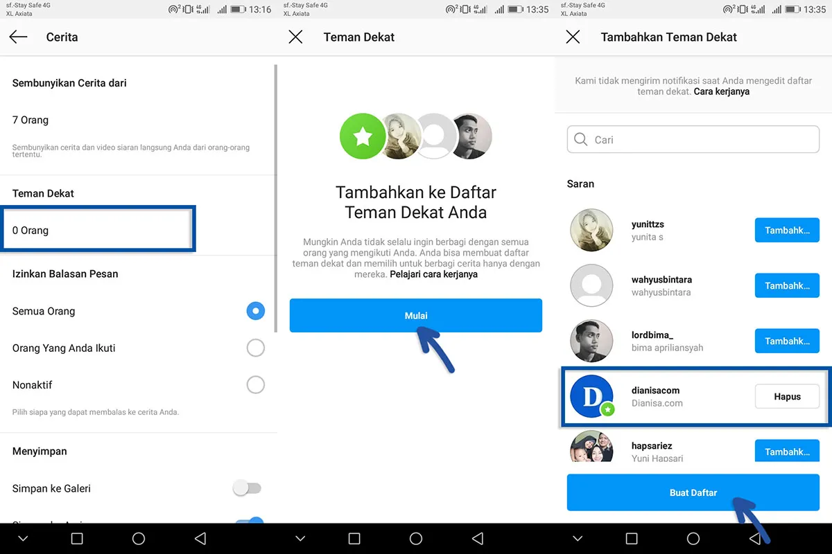 1 Membuat Daftar Teman Dekat Instagram